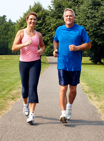 Couple jogging